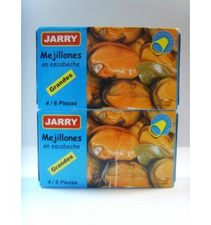 image: MEJILLONES EN ESCABECHE GRANDES "JARRY" PACK 2
